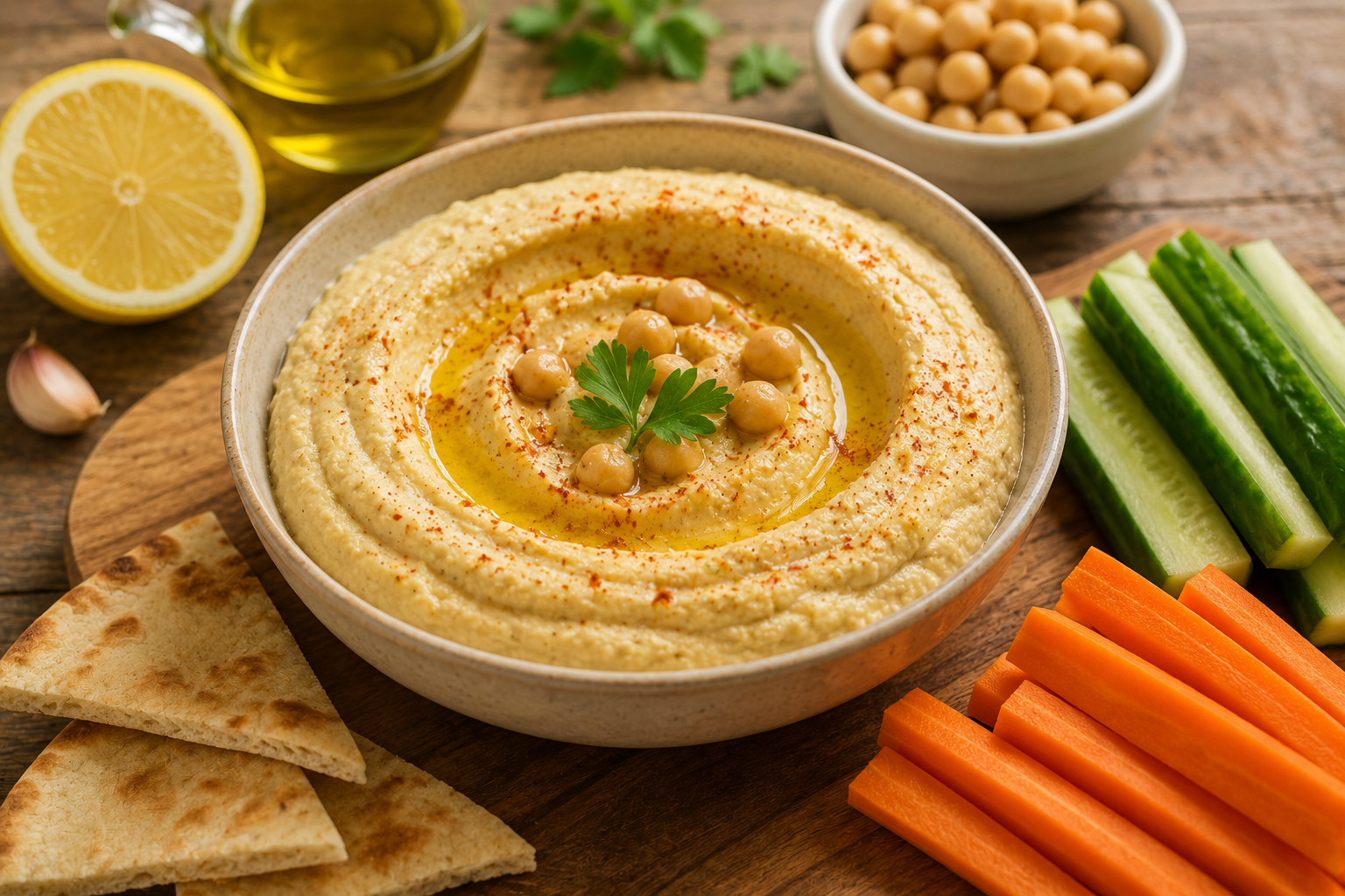 hummus casero fácil